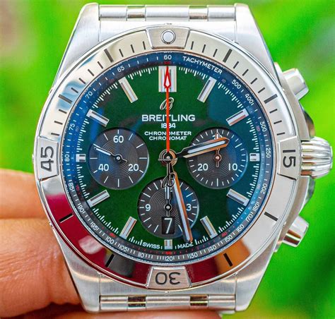 breitling chronomat b01 42 green|breitling chronomat 42 for sale.